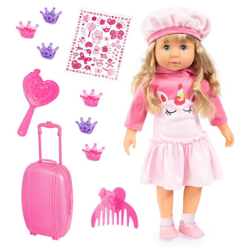 Bayer Charlene Doll Unicorn With Laugh & Kiss Sounds