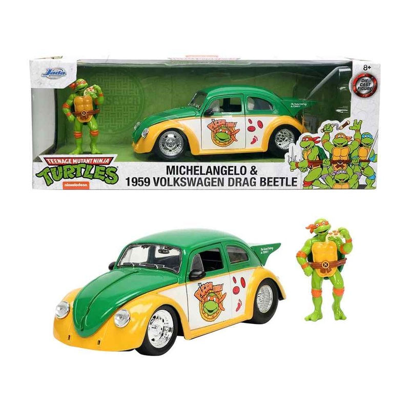 Jada - Ninja Turtles 1959 Vw Drag Beetle 1:24