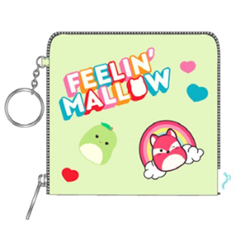 Squishmallows - Mixed Squish Fluffy Zip Around Wallet Green
