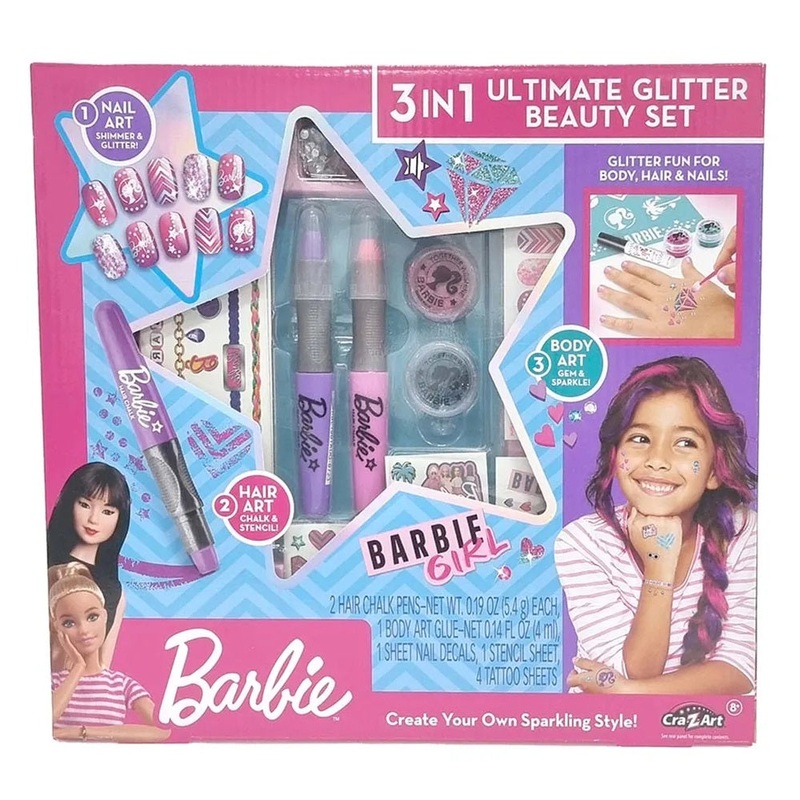 Barbie 3 in 1 Ultimate Glitter Beauty Set