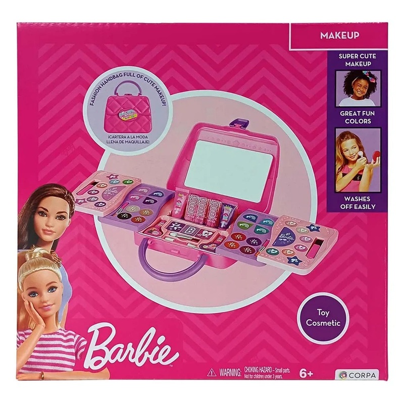 Barbie 5 Decks Sliding Handbag with Makeup