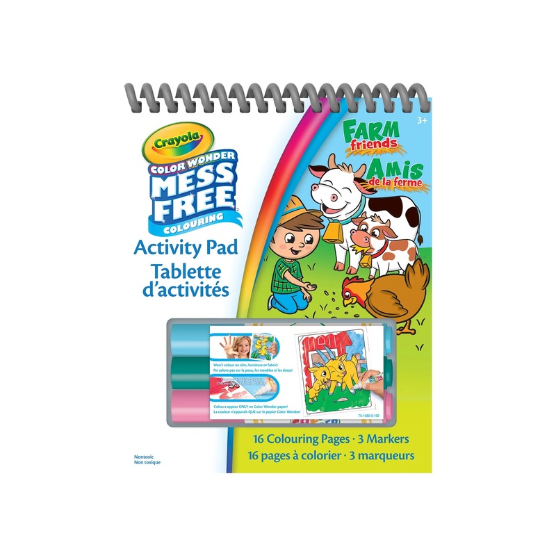 Crayola Color Wonder Coloring Pad & Markers - Animal Friends