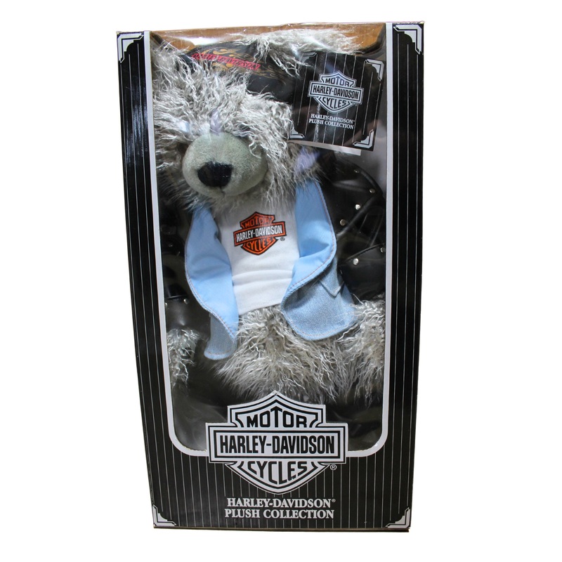 Harley-Davidson Plush Collection GH4302 | Grey with Leather/Denim Jacket