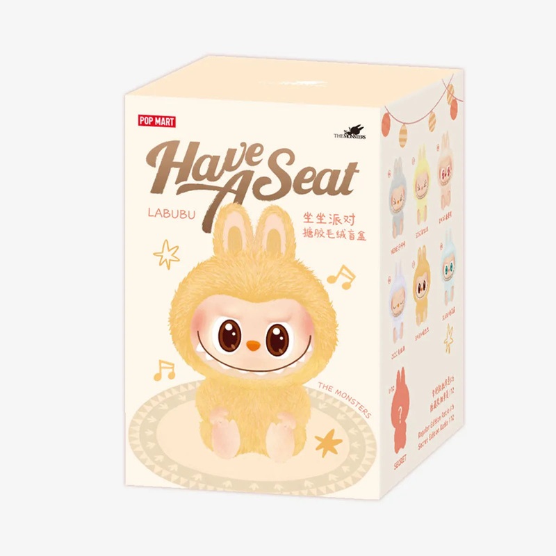 Pop Mart Labubu The Monsters Have a Seat Vinyl Plush Blind Box - Assorted 1pc
