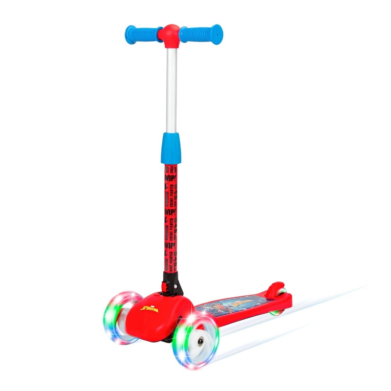 Spartan Spiderman 3-Wheel LED Folding Scooter