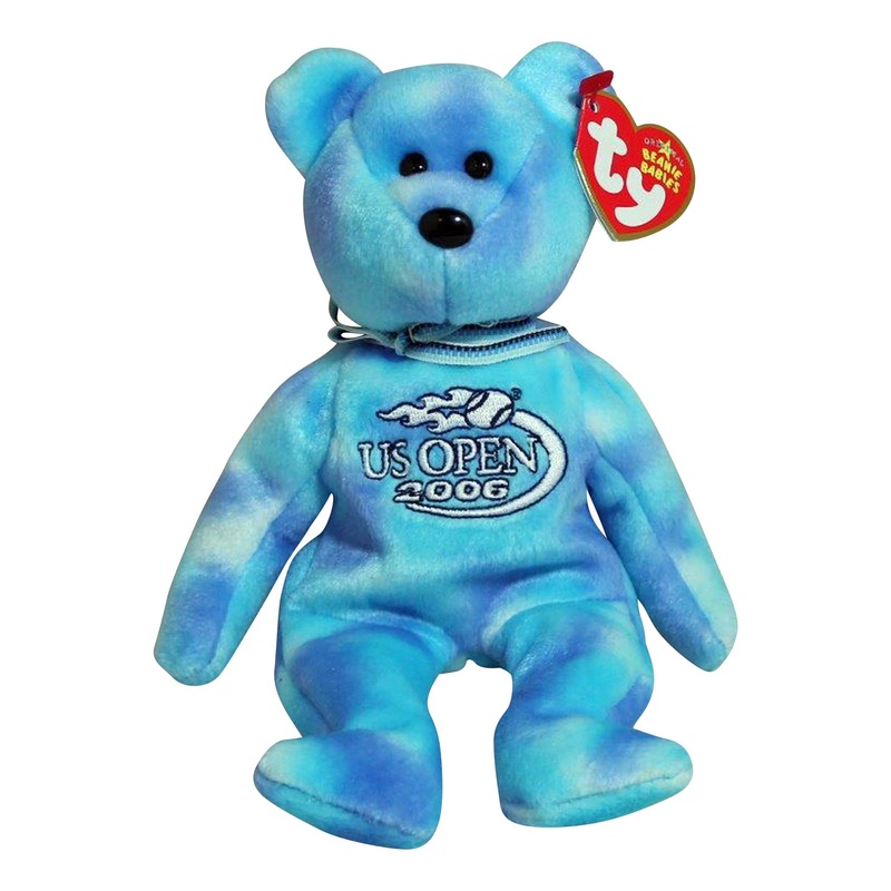Ty Beanie Baby: Deuce the Bear US Open 2006 - with Flame