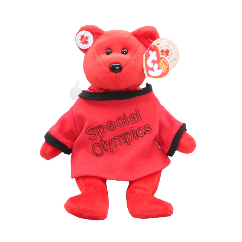 Ty Beanie Baby: Canada the Bear | Special Olympics | Red