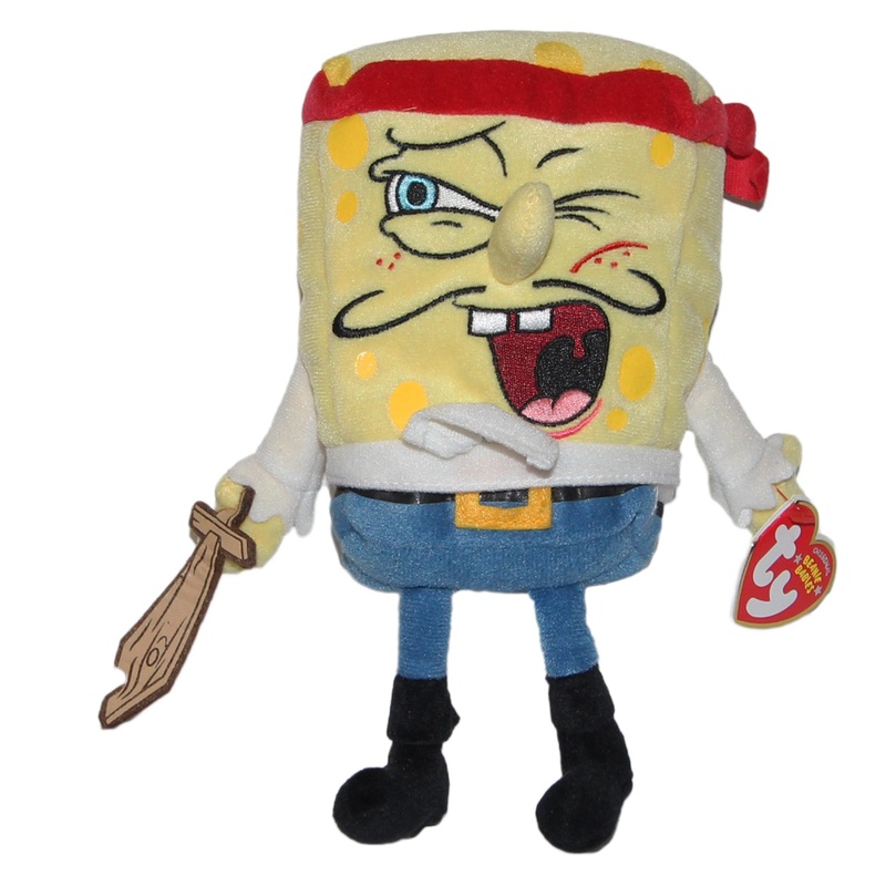 Ty Beanie Baby: Captain SpongeBob