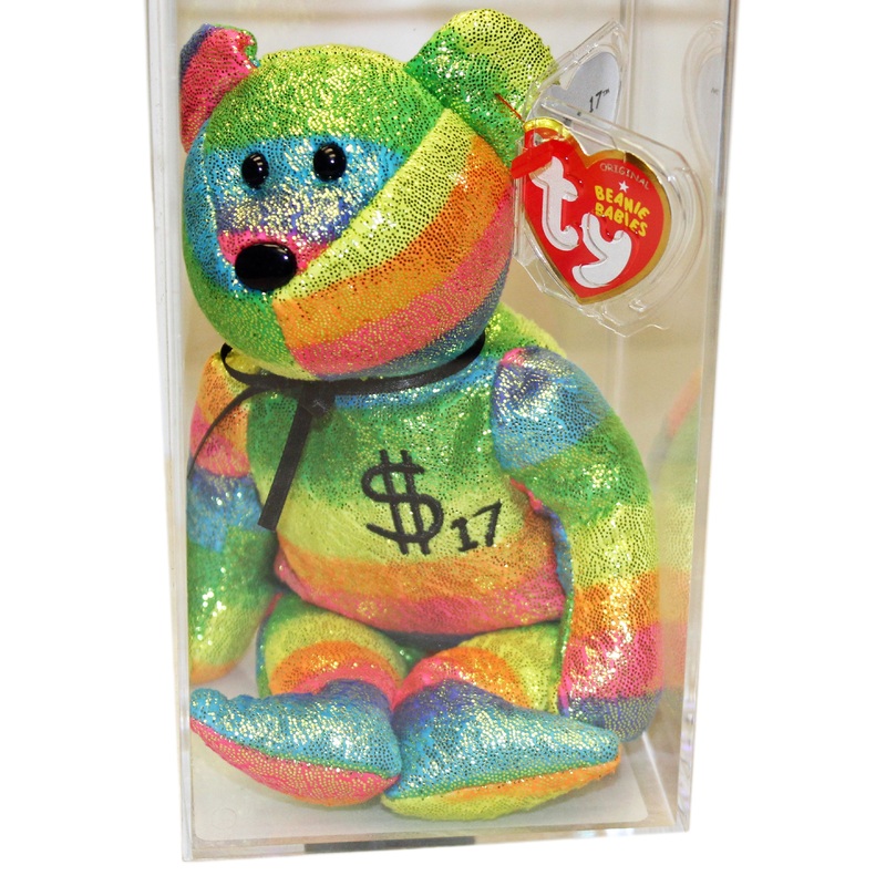 Ty Authenticated Billionaire Bear 17 Signed MWMT MQ Beanie Baby - AP 11513