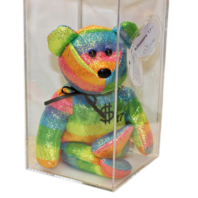 Ty Authenticated Billionaire Bear 17 Signed MWMT MQ Beanie Baby - AP 11515
