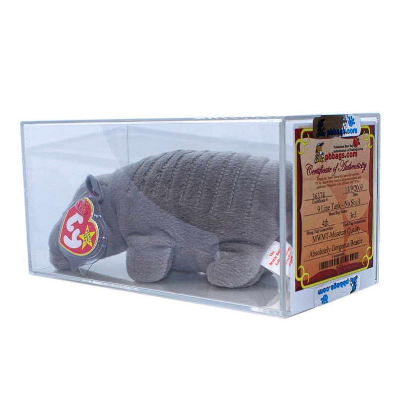 Authenticated Beanie Baby: 4th Generation Tank 9 line no shell