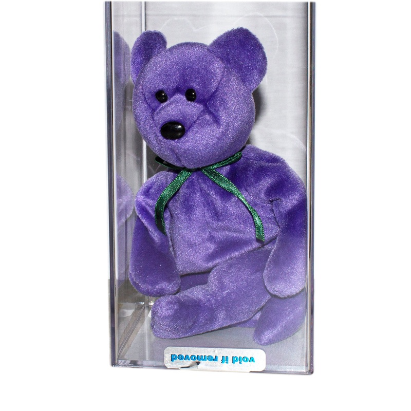 Authenticated Beanie Baby: New Face Teddy - Violet