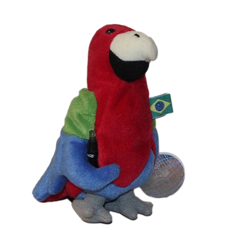 Coke Plush: Barrot the Parrot - Brazil