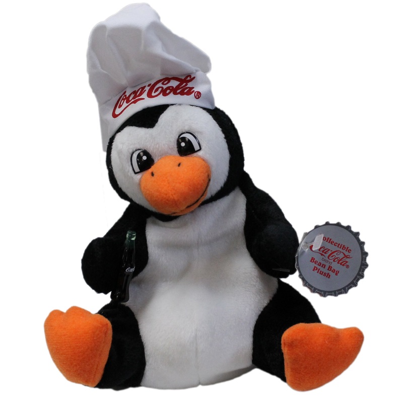 Coke Plush: Penguin in Chef's Hat