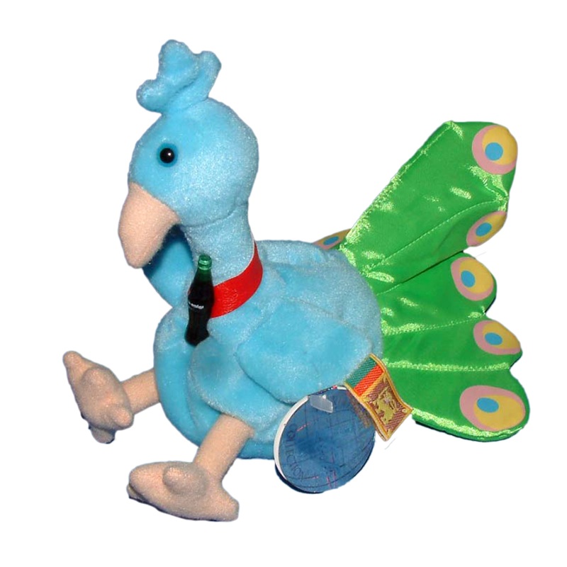Coke Plush: Pock the Peacock - Sri Lanka