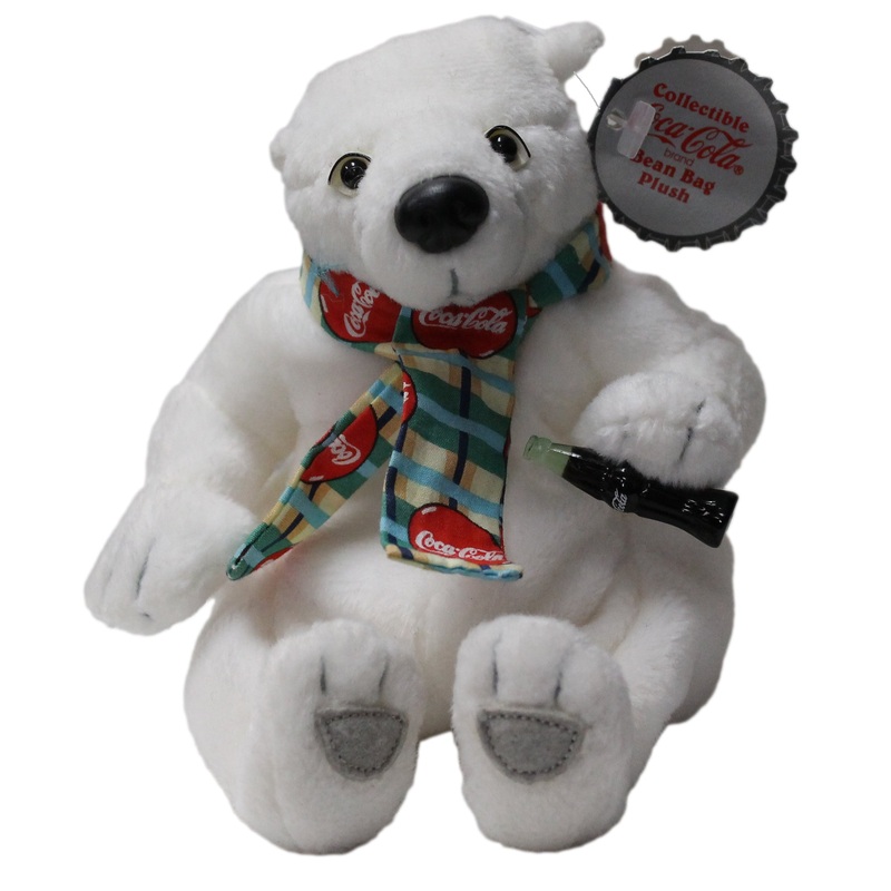 Coke Plush: Polar Bear in Red Scarf
