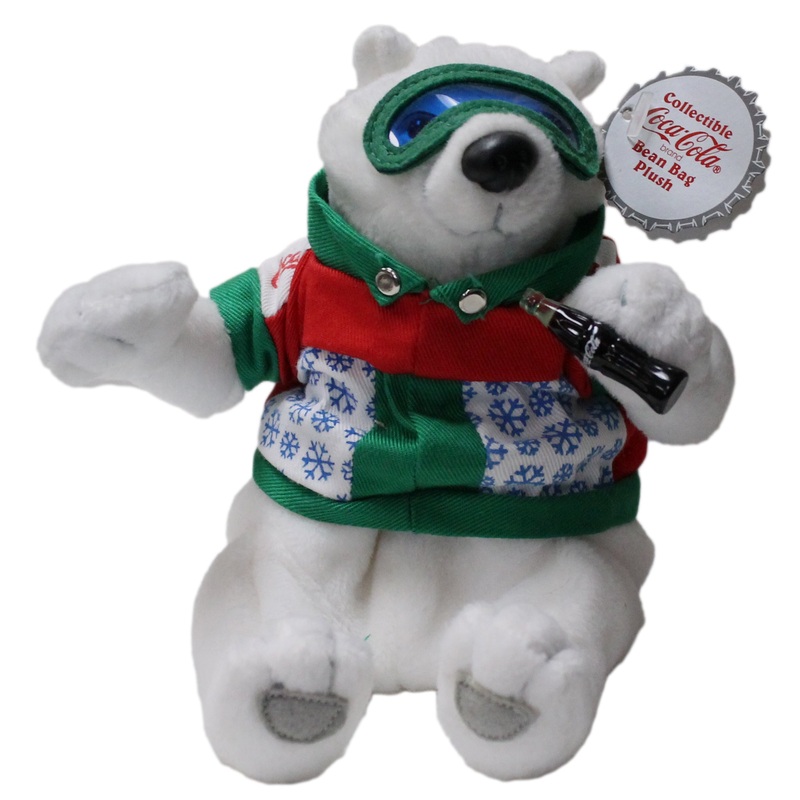Coke Plush: Polar Bear in Ski Outfit
