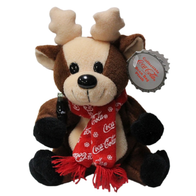 Coke Plush: Reindeer in Snowflake Scarf