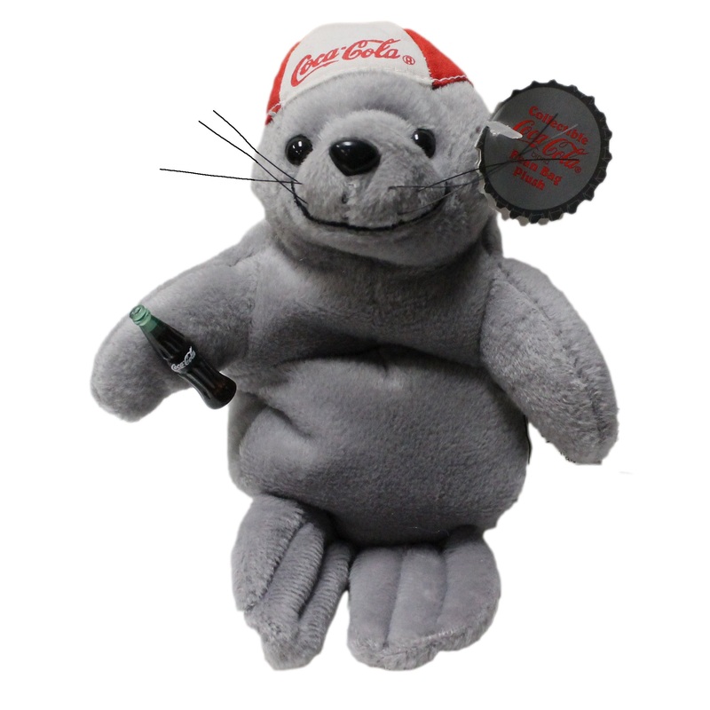 Coke Plush: Seal in Baseball Cap