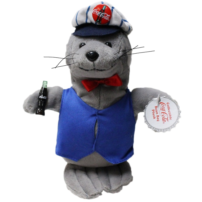 Coke Plush: Seal in Delivery Outfit