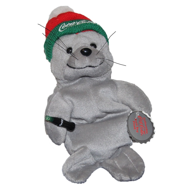 Coke Plush: Seal in Ski Cap