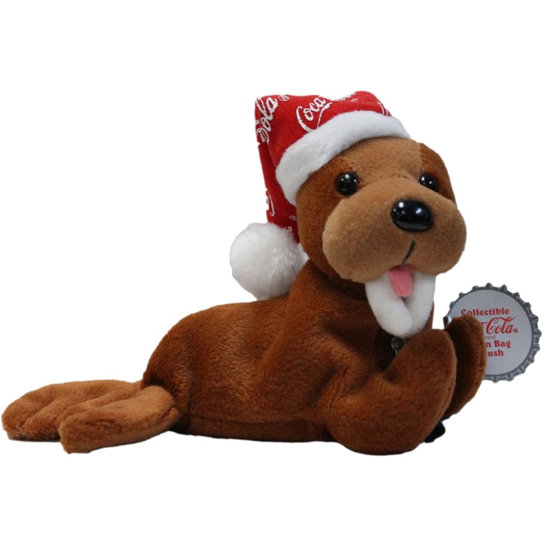 Coke Plush: Walrus in Snowflake Night Cap