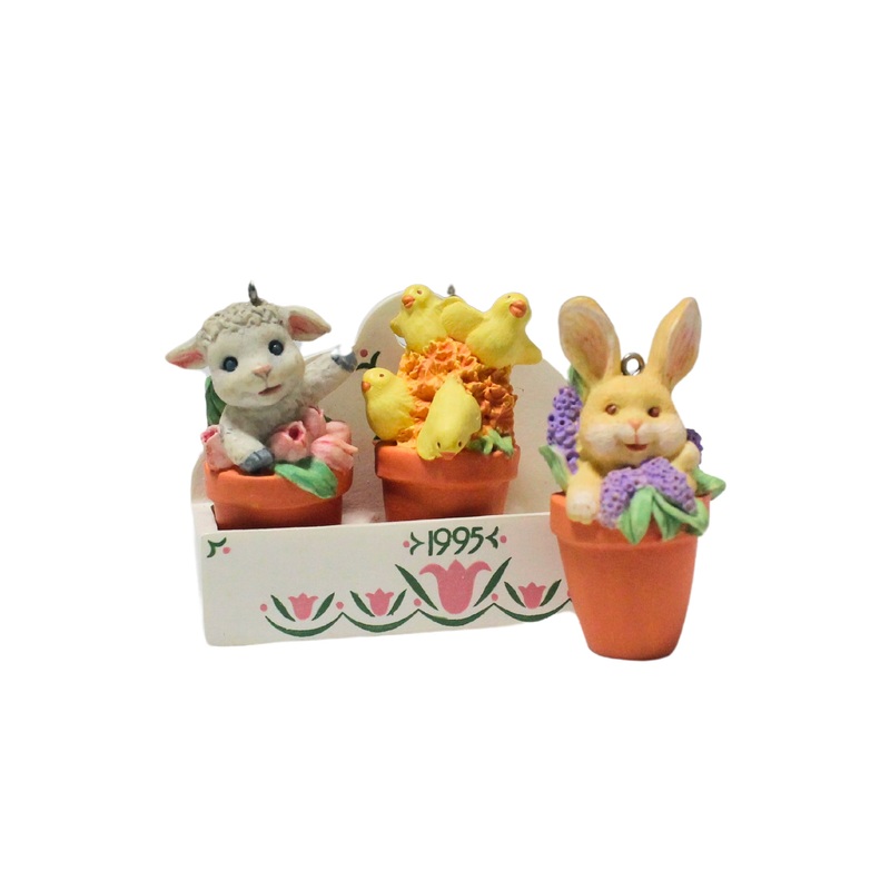 Hallmark Ornament: 1995 Flowerpot Friends | QEO8229