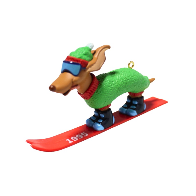 Hallmark Ornament: 1995 Ski Hound | QX5909