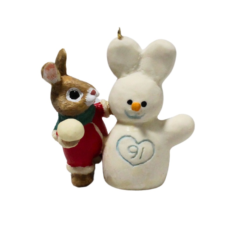 Hallmark Ornament: 1991 Snow Twins  | QX4979