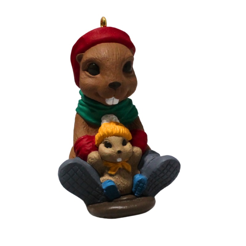 Hallmark Ornament: 1992 Toboggan Tail | QX5459