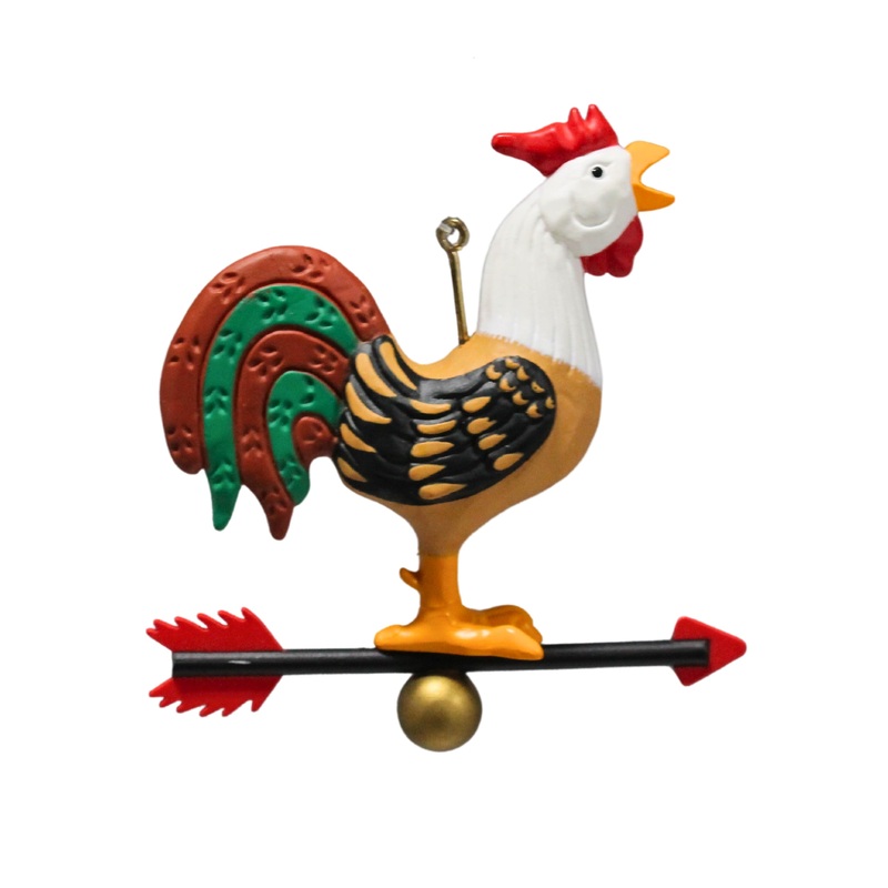 Hallmark Ornament: 1989 Rooster Weathervane | QX4675