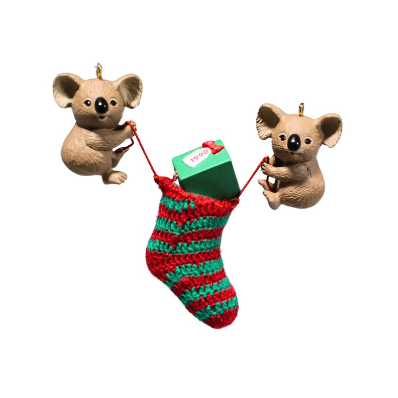Hallmark Ornament: 1990 Stocking Pals  | QX5493