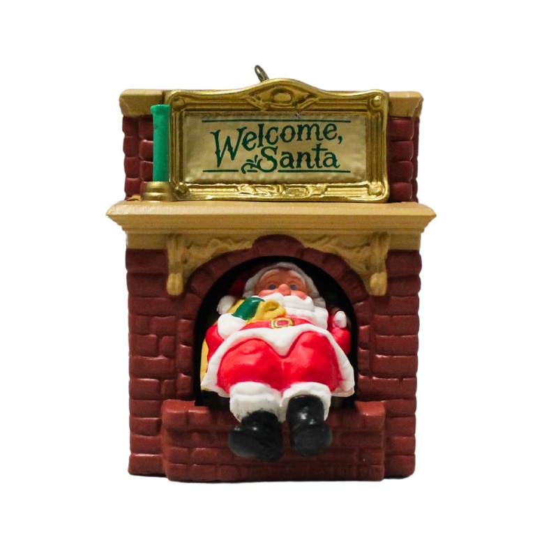 Hallmark Ornament: 1990 Welcome, Santa | QX4773