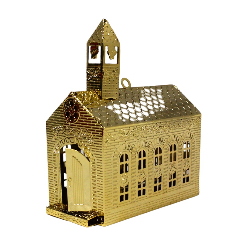 Hallmark Ornament: 1991 Festive Brass Church | QLX7179