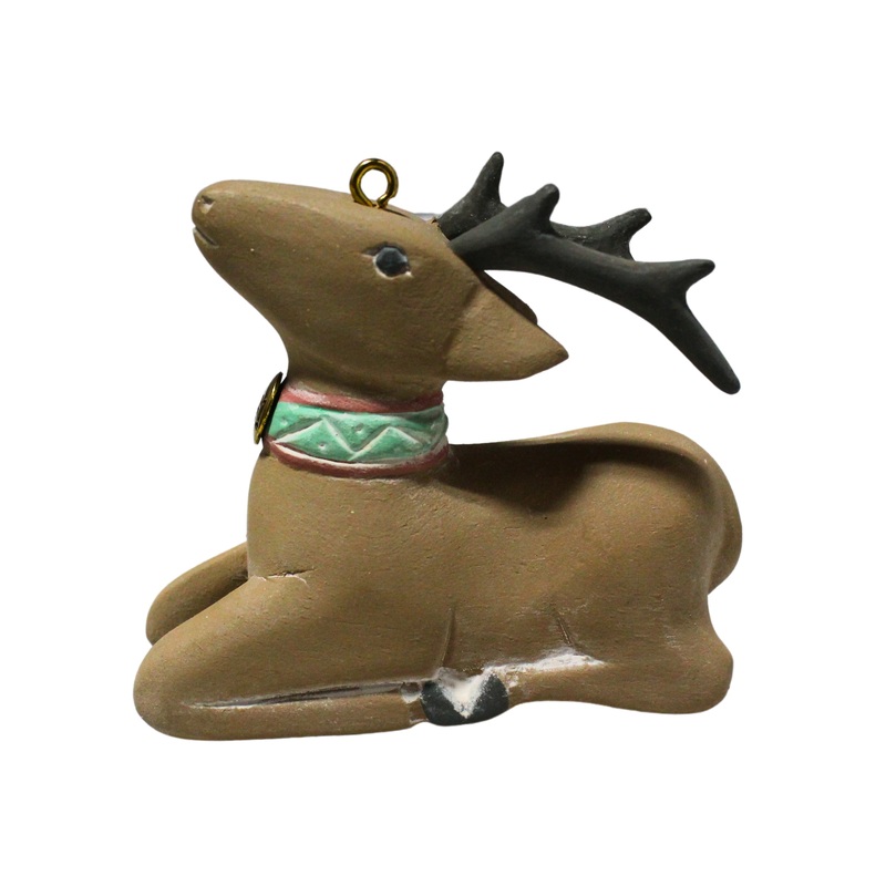 Hallmark Ornament: 1991 Folk Art Reindeer  | QX5359