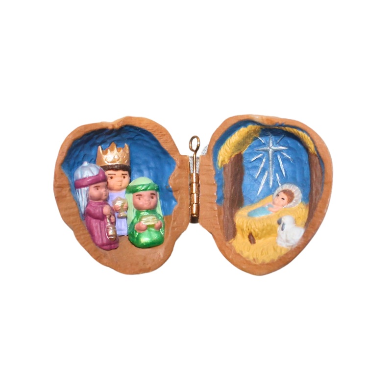 Hallmark Ornament: 1991 Nutshell Nativity  | QX5176