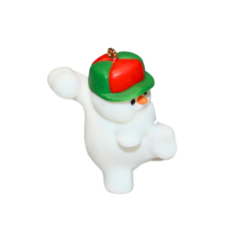 Hallmark Ornament: 1985 Snow-Pitching Snowman  | QX4702
