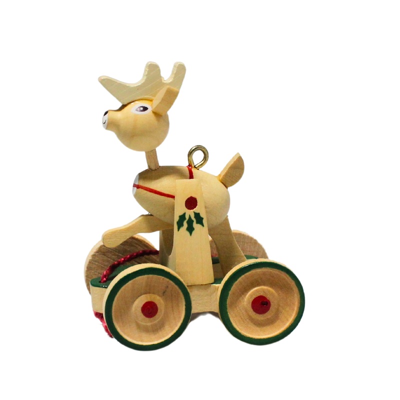 Hallmark Ornament: 1986 Wooden Reindeer | QX4073