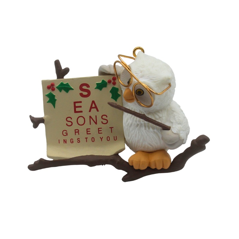 Hallmark Ornament: 1987 Owliday Wish | QX4559