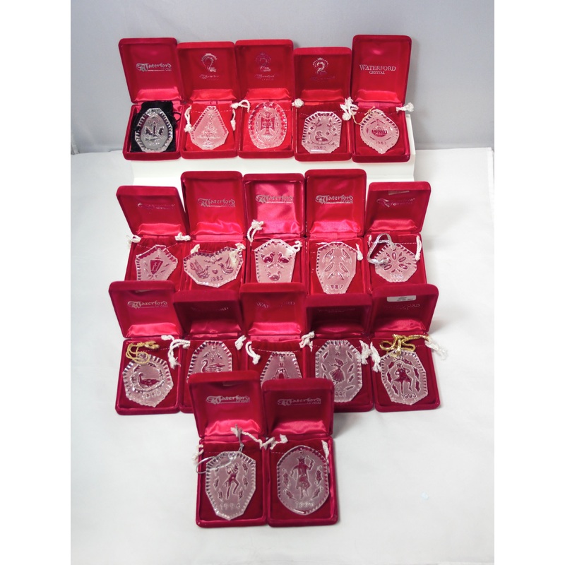 12 Days of Christmas Waterford Ornaments | 79-95 Set of 17 | Includes Rare 1982