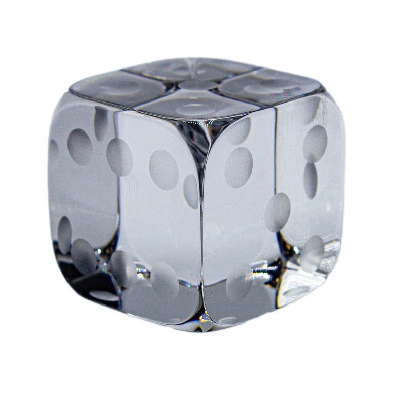 Baccarat Paperweight: 765506 Dice Single