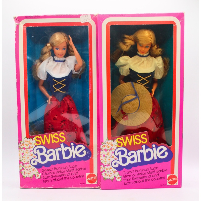 Barbie 7541 | Lot of 2: Swiss Barbie