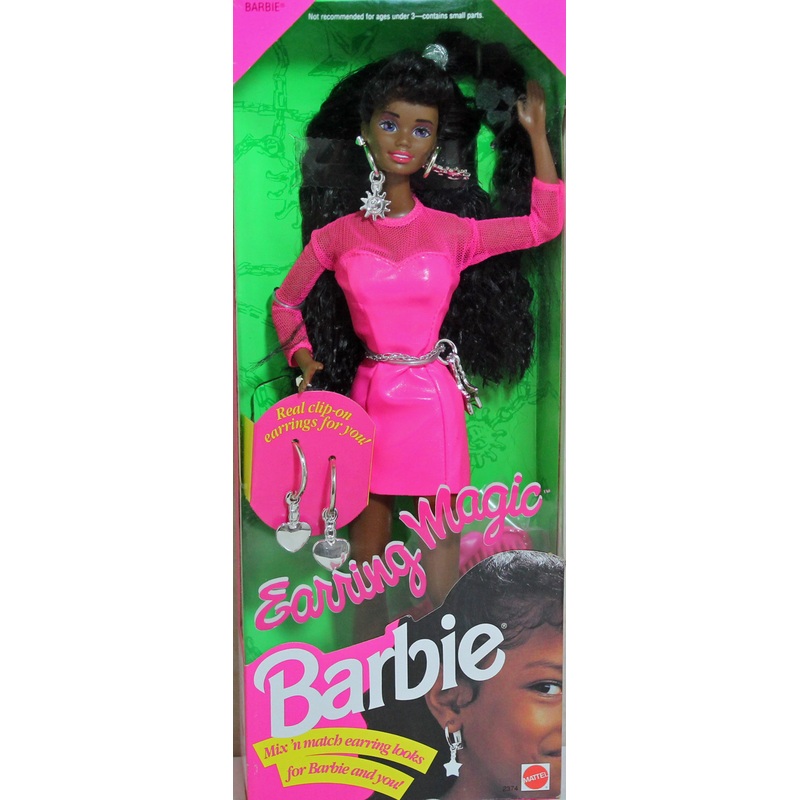 1992 Earring Magic Barbie (2374) - African American