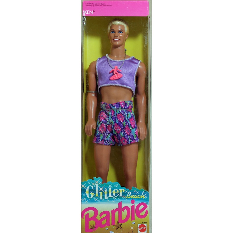 1992 Glitter Beach Ken Barbie (4904)