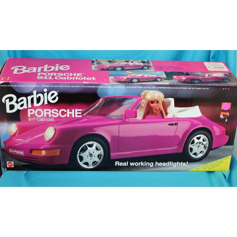 1992 Pink Porsche 911 Cabriolet Barbie Car (1084)