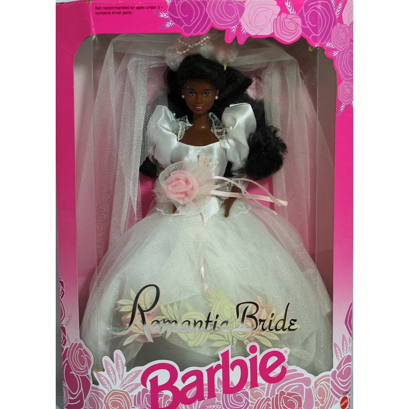 1992 Romantic Bride Barbie (11054) - African American