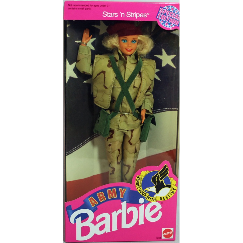 1992 Stars 'n Stripes Army Barbie (01234)