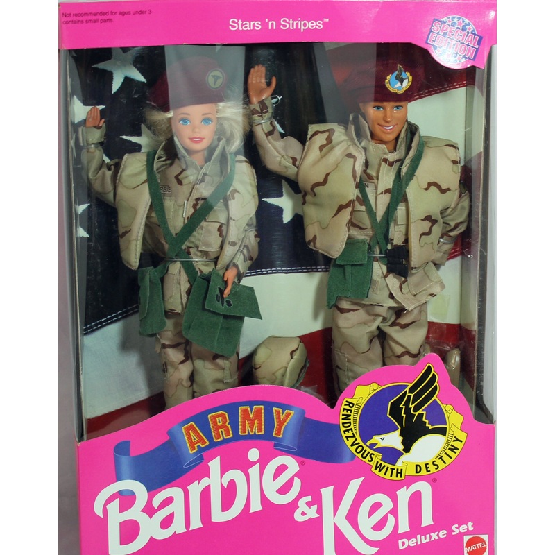 1992 Stars 'n Stripes Army Barbie & Ken (5626)