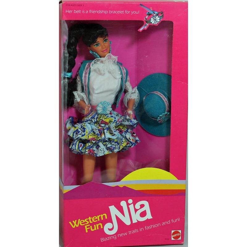 1989 Western Fun Nia Barbie (9933)