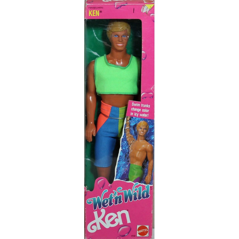 1989 Wet 'n Wild Ken Barbie (4104)